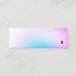 Abstrakt Minimalist lutningkortkortvisitkort Mini Visitkort
