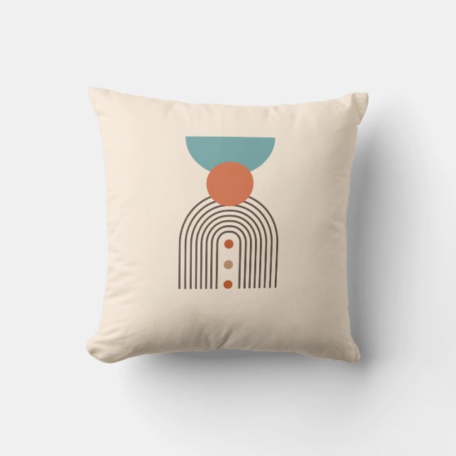 Abstrakt Minimalistisk Boho Aesthetic Minimal Kudde (Framsida)