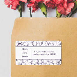 Abstrakt minimalistisk kulspetsvåg chic adressetikett