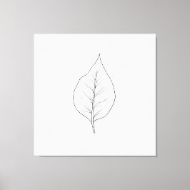 Abstrakt minimalistisk Löv Canvastryck