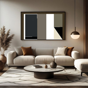 Abstrakt minimalistisk modern Bauhaus Canvastryck