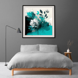 Abstrakt Minimalistiskt nedströms Pastel Färg Post Poster