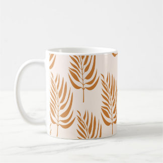 Abstrakt, minimalistiskt sjölöst Mönster. Kaffemugg