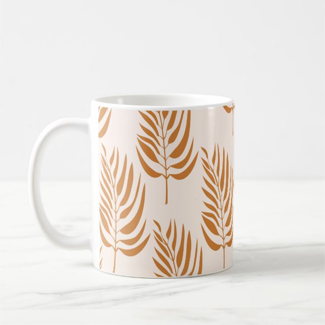 Abstrakt, minimalistiskt sjölöst Mönster. Kaffemugg (Vänster)