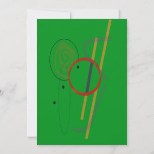 Abstrakt Miro Inspired Artsy - Tack - kort