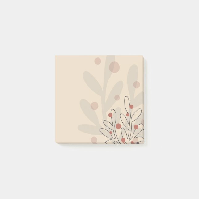 Abstrakt mistel jul helgdesign post-it block (Framsida)