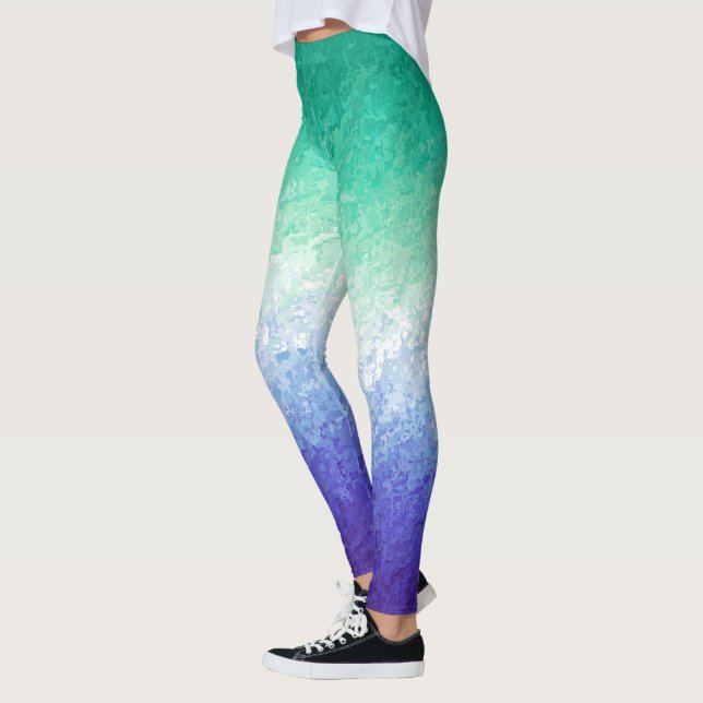 Abstrakt MLM Manar Loving Manar Pride Flagga Leggings (Vänster)