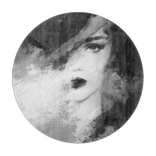 Abstrakt Mode Woman Acrylic Painting