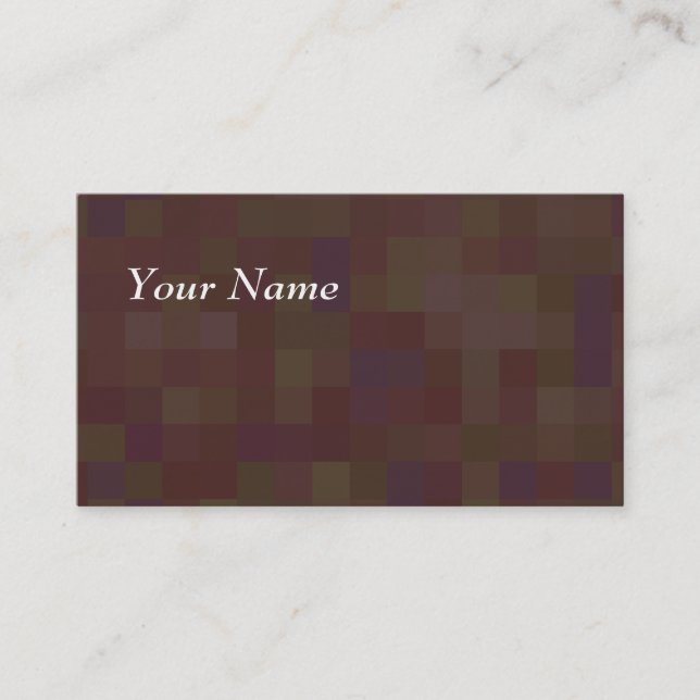 Abstrakt modell för brunt och för grönt visitkort (Framsida)