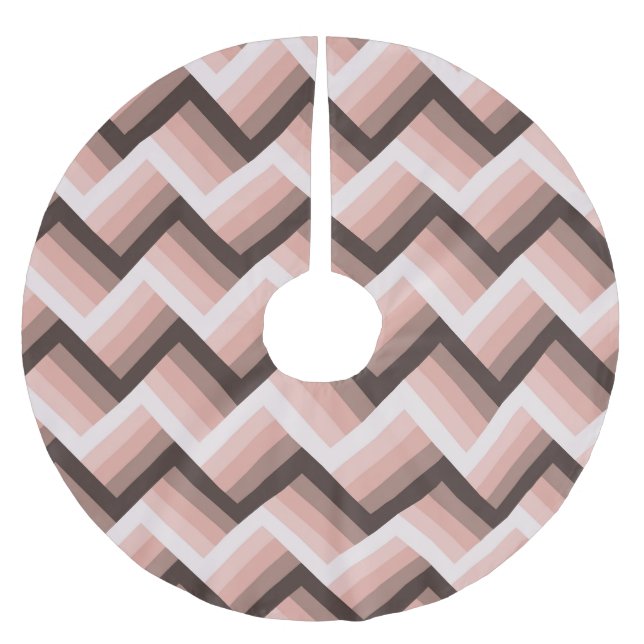 Abstrakt Modern 3D Rand sömlös Julgransmatta Borstad Polyester (Framsidan)