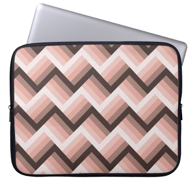 Abstrakt Modern 3D Rand sömlös Laptop Fodral (Framsidan)