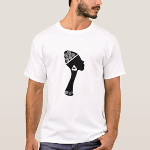 Abstrakt modern afroamerikansk kvinnlig konst t shirt