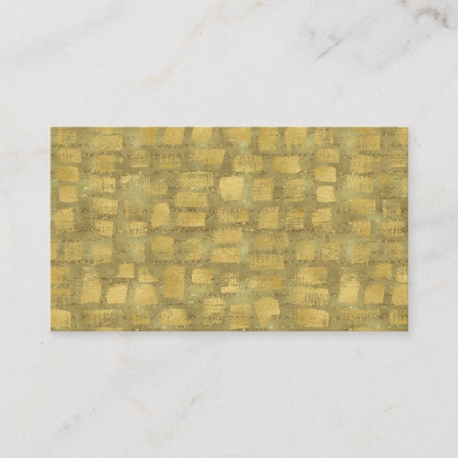 Abstrakt Modern Art Affärskort Guld Burgundy Visitkort (Framsida)