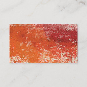 Abstrakt Modern Art Affärskort - Orange Red Visitkort