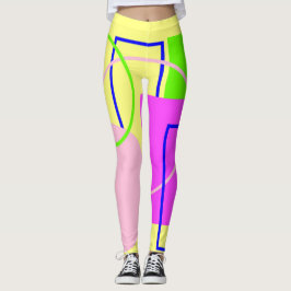 Abstrakt Modern Art Bright Leggings