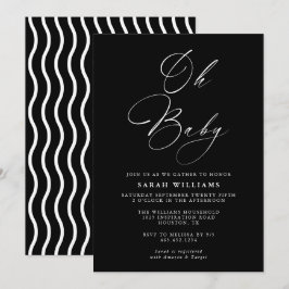 Abstrakt Modern Baby Shower | Inbjudan