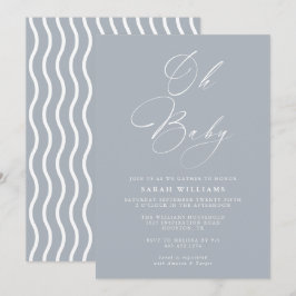 Abstrakt Modern Baby Shower | Inbjudan