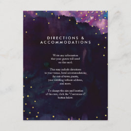 Abstrakt Modern Black Watercolor Bröllop Infoga Tilläggskort