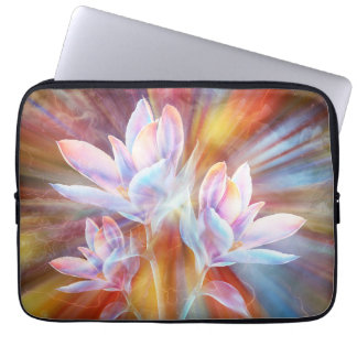 Abstrakt modern blomkonst laptop fodral