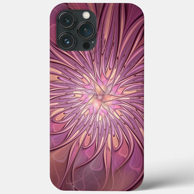 Abstrakt modern blomster fraktal konst bär färger (Baksida)