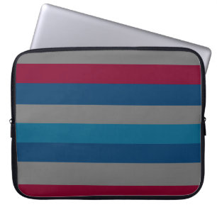 Abstrakt modern bordeaux linjer mönster laptop fodral