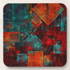 Abstrakt Modern Colorful Coola Artistic Mönster Underlägg