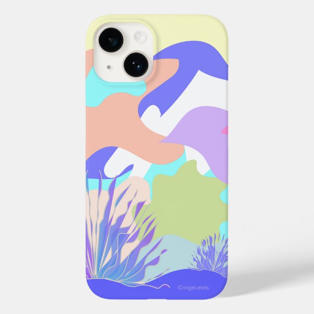Abstrakt Modern Coola Colorful Shapes Graphic (Baksida)