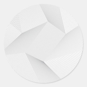 Abstrakt, modern, enkel, dynamisk linje mönster runt klistermärke