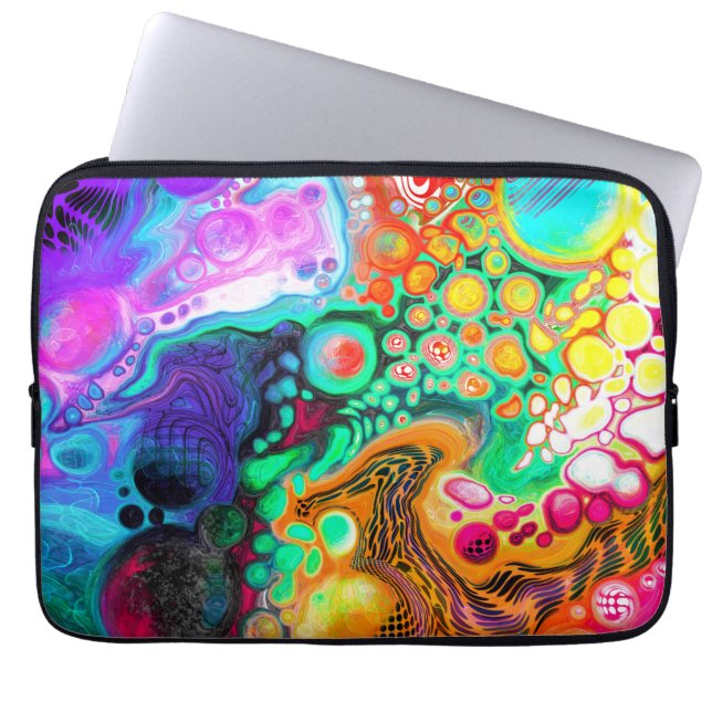  Abstrakt Modern Fluid Art  Laptop Fodral (Framsidan)
