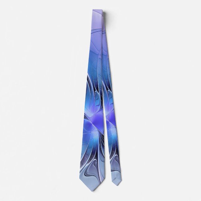 Abstrakt Modern Fractal Art Lavender Blue Slips (Framsida)
