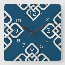 Abstrakt modern fyrkantig klocka