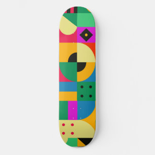 Abstrakt Modern Garden Mini Skateboard Bräda 18,5 Cm
