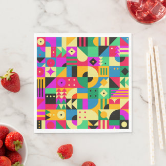 Abstrakt Modern Garden Pappersservett