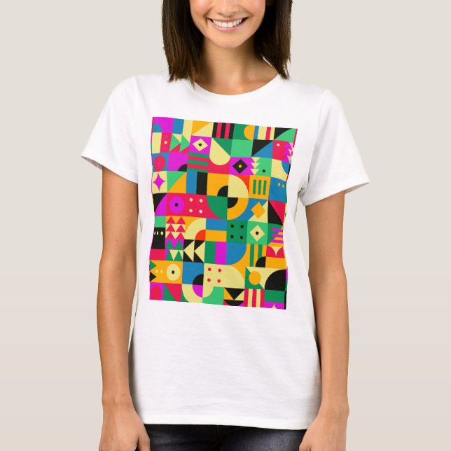 Abstrakt Modern Garden T Shirt (Framsida)