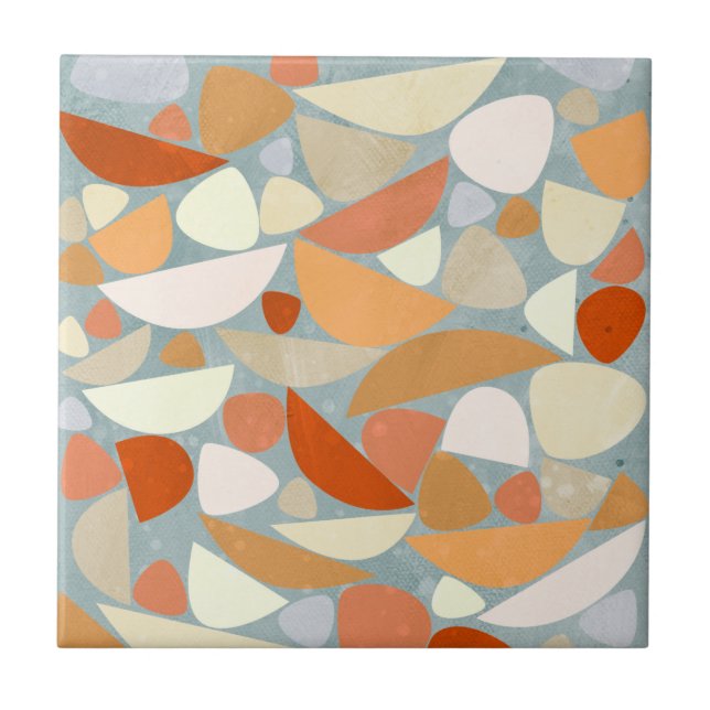 Abstrakt Modern Geometric Art Kakelplatta (Framsidan)