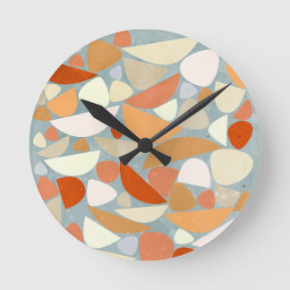 Abstrakt Modern Geometric Art Rund Klocka