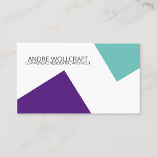 Abstrakt Modern Geometric Shapes Architect Visitkort