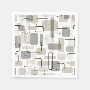 Abstrakt Modern geometrisk design för Stil i medel Pappersservett