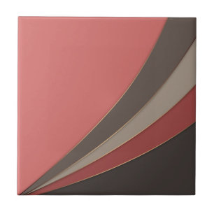 Abstrakt modern geometrisk enkel utskrift kakelplatta