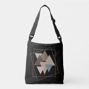 Abstrakt modern geometrisk futuristiska konst axelväska