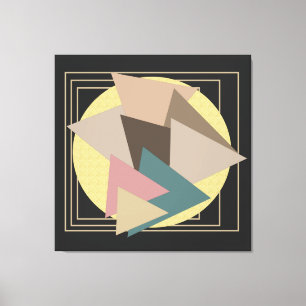 Abstrakt modern geometrisk futuristiska konst canvastryck