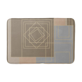 Abstrakt modern geometrisk konst badrumsmatta
