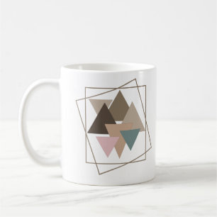 Abstrakt modern geometrisk konst kaffemugg