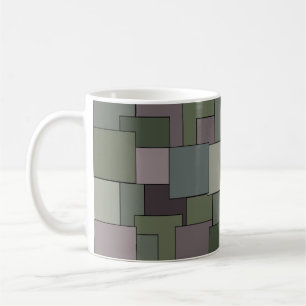 Abstrakt modern geometrisk konst kaffemugg