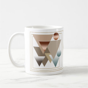 Abstrakt modern geometrisk konst kaffemugg