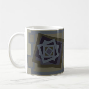 Abstrakt modern geometrisk konst kaffemugg