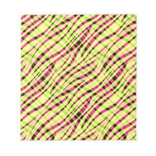 Abstrakt modern geometrisk randad ljus sommar anteckningsblock