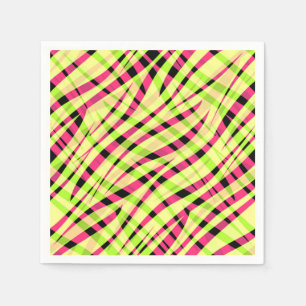 Abstrakt modern geometrisk randad ljus sommar pappersservett
