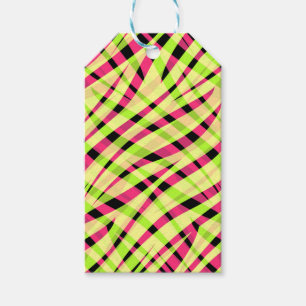 Abstrakt modern geometrisk randad ljus sommar presentetikett