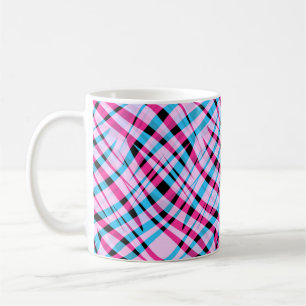 Abstrakt modern geometrisk randig ljus sommar kaffemugg